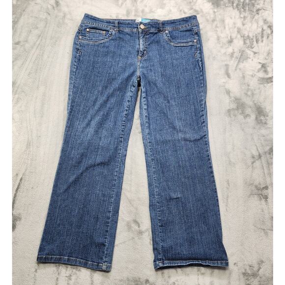 JMS just My Size Jeans Womens 22W Blue Modern Bootcut High Rise Stretch Casual - Picture 1 of 12